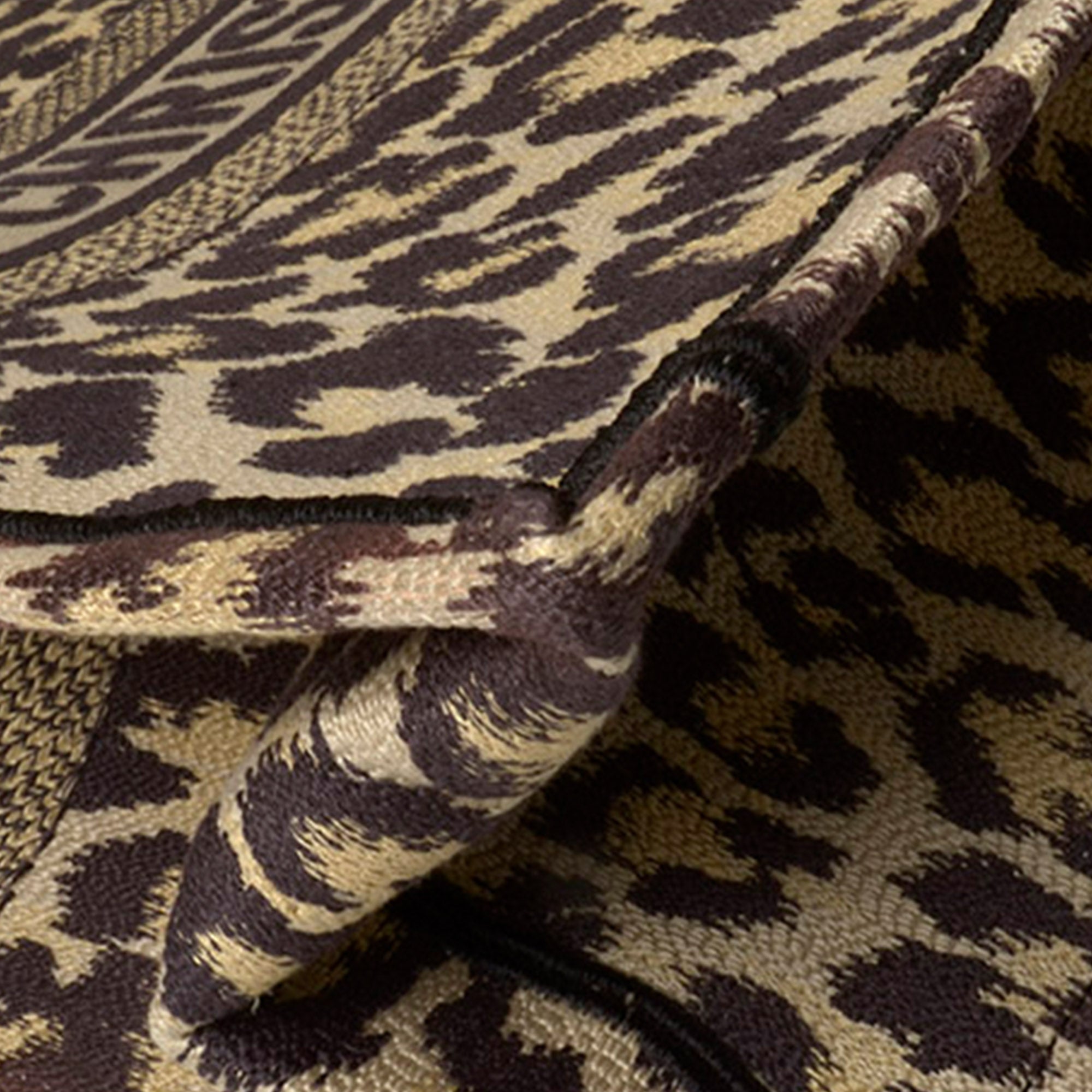 DIOR Large Leopard Mizza Book Tote Tote Bag