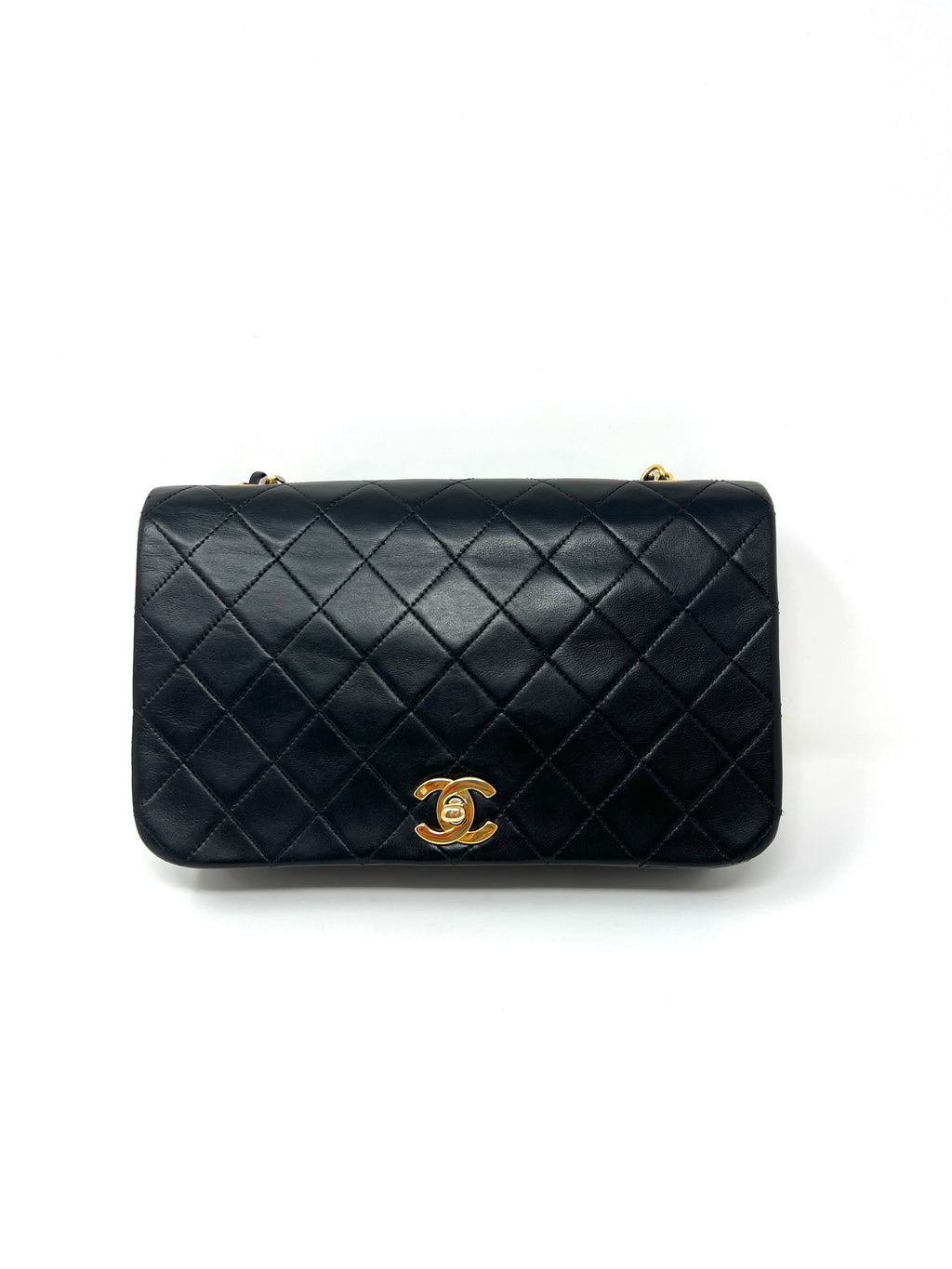 Vintage 90's CHANEL Medium Black Flap Bag