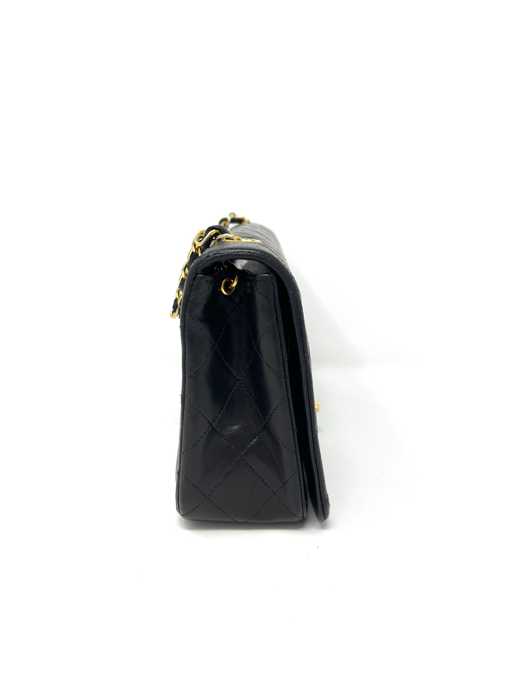 Vintage 90's CHANEL Medium Black Flap Bag