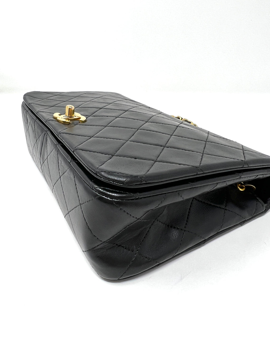 Vintage 90's CHANEL Medium Black Flap Bag