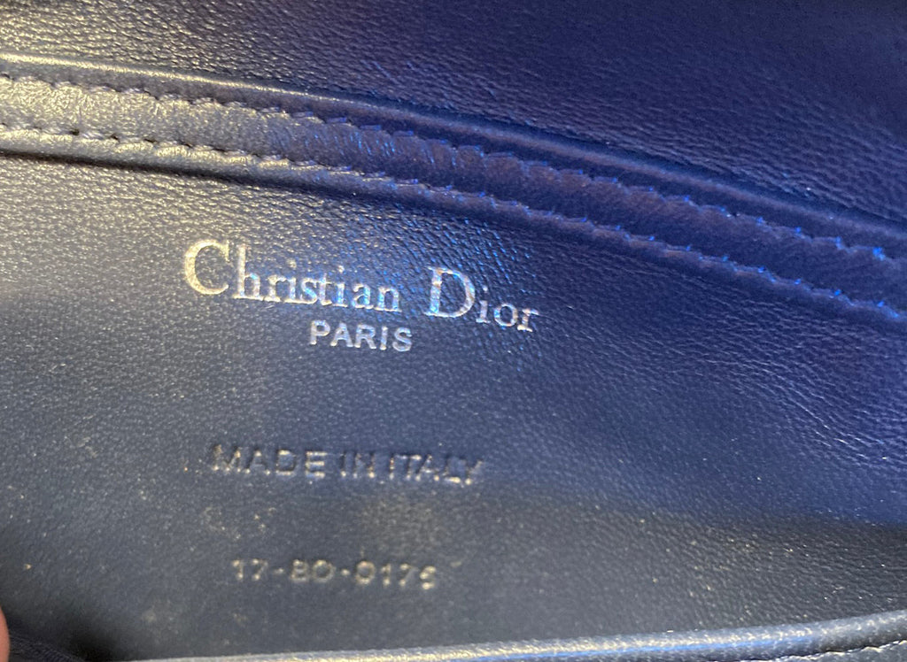 Christian Dior Pink Metallic Mirco Cannage Baby Diorama Bag
