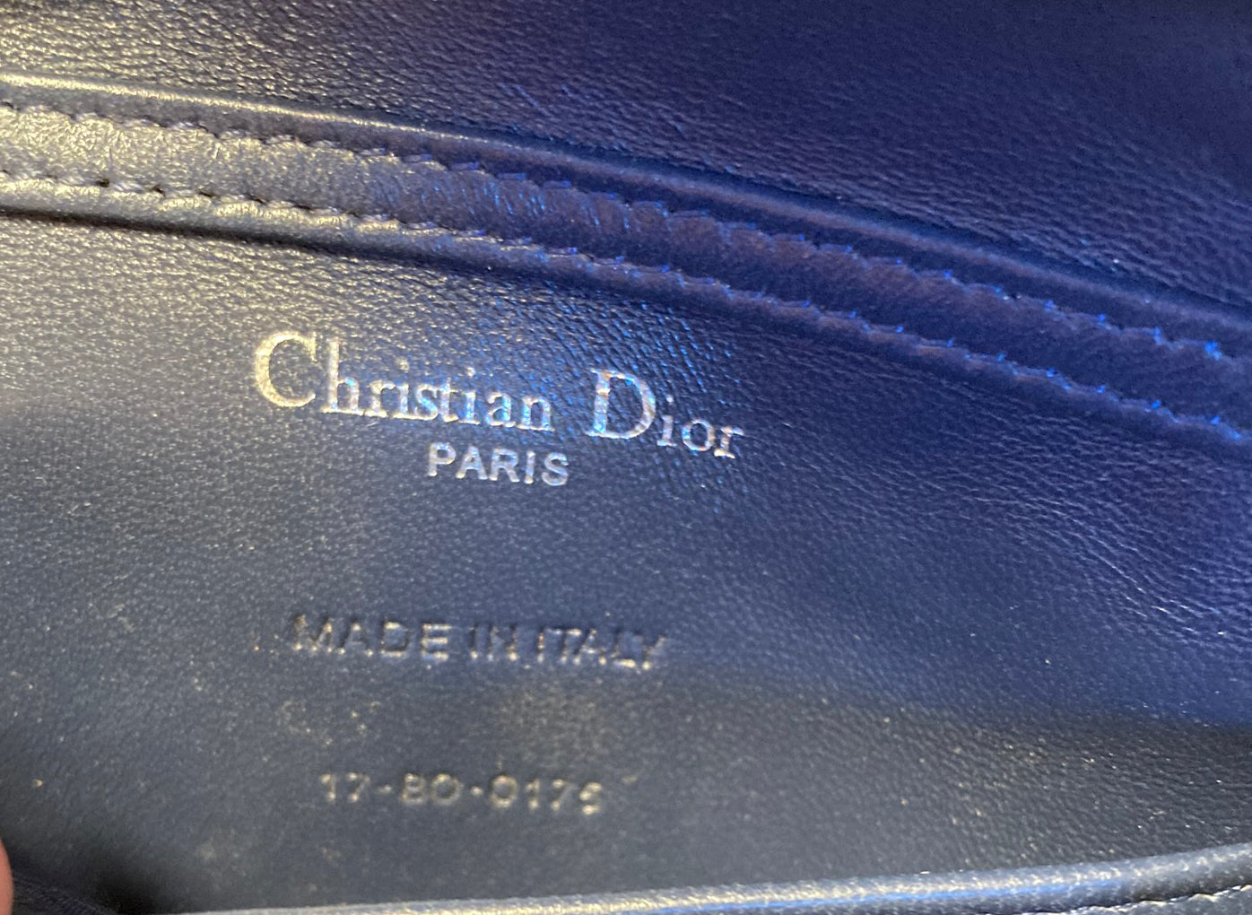 Christian Dior Pink Metallic Mirco Cannage Baby Diorama Bag