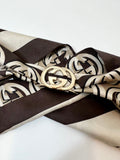 Gucci brooch scarf