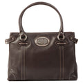 DIOR Vintage Traveler Top Handle Bag Dark Brown
