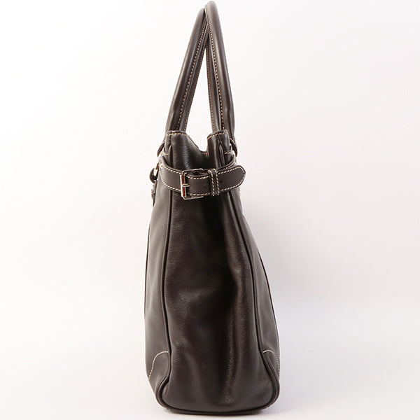 DIOR Vintage Traveler Top Handle Bag Dark Brown