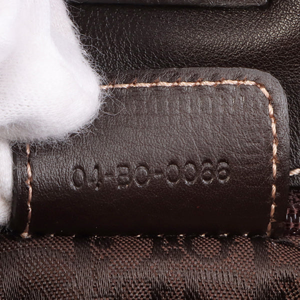 DIOR Vintage Traveler Top Handle Bag Dark Brown
