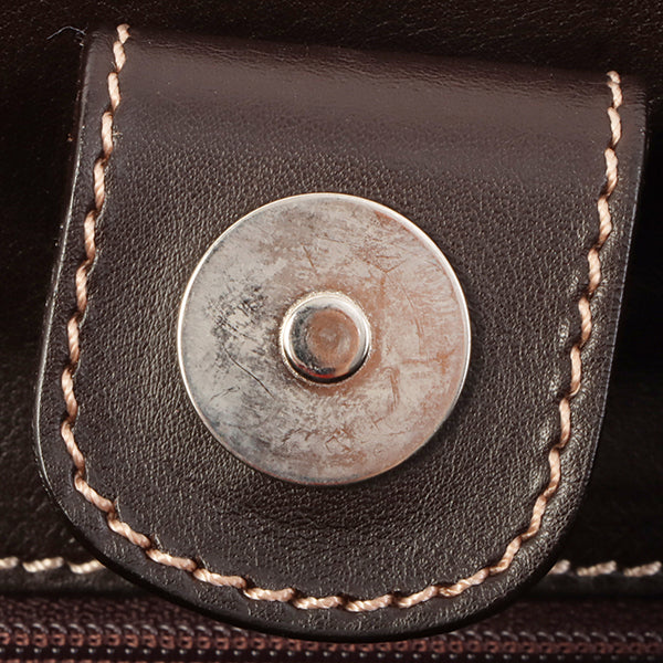 DIOR Vintage Traveler Top Handle Bag Dark Brown