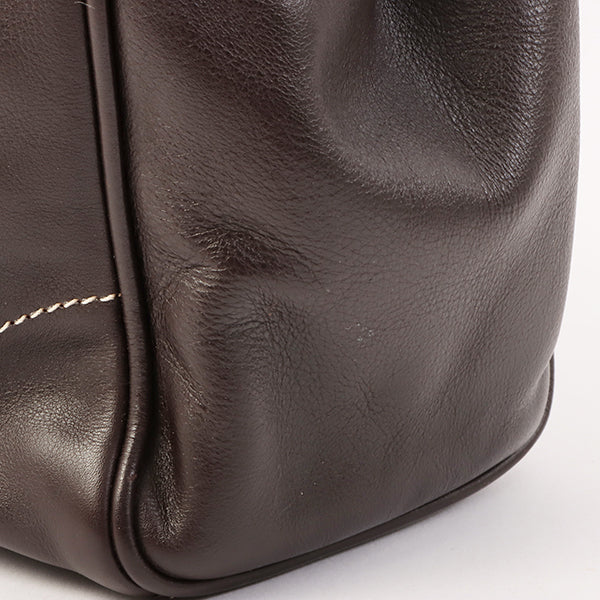 DIOR Vintage Traveler Top Handle Bag Dark Brown