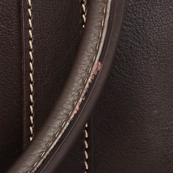 DIOR Vintage Traveler Top Handle Bag Dark Brown