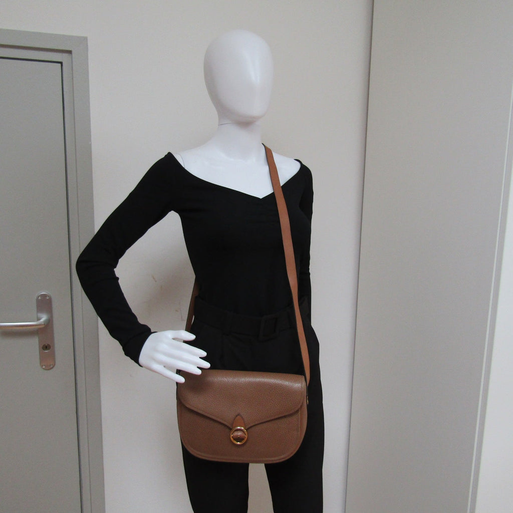 CHRISTIAN DIOR Crossbody Bag in Brown Leather