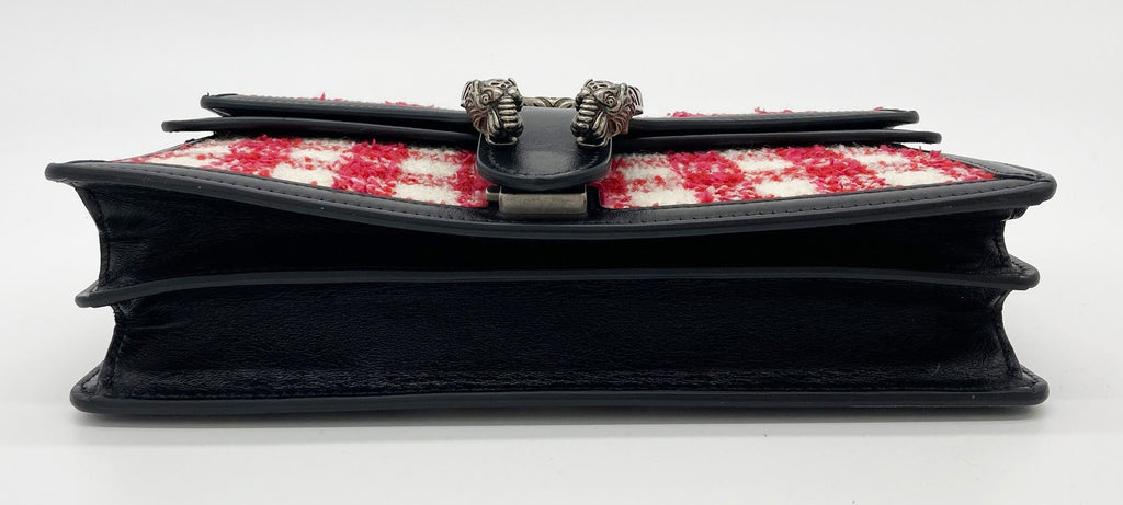 CHRISTIAN DIOR Vichy Wool Tweed Small Dionysus Shoulder Bag