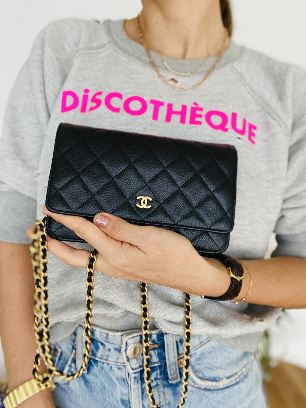 Chanel Wallet on Chain Black Caviar Leather