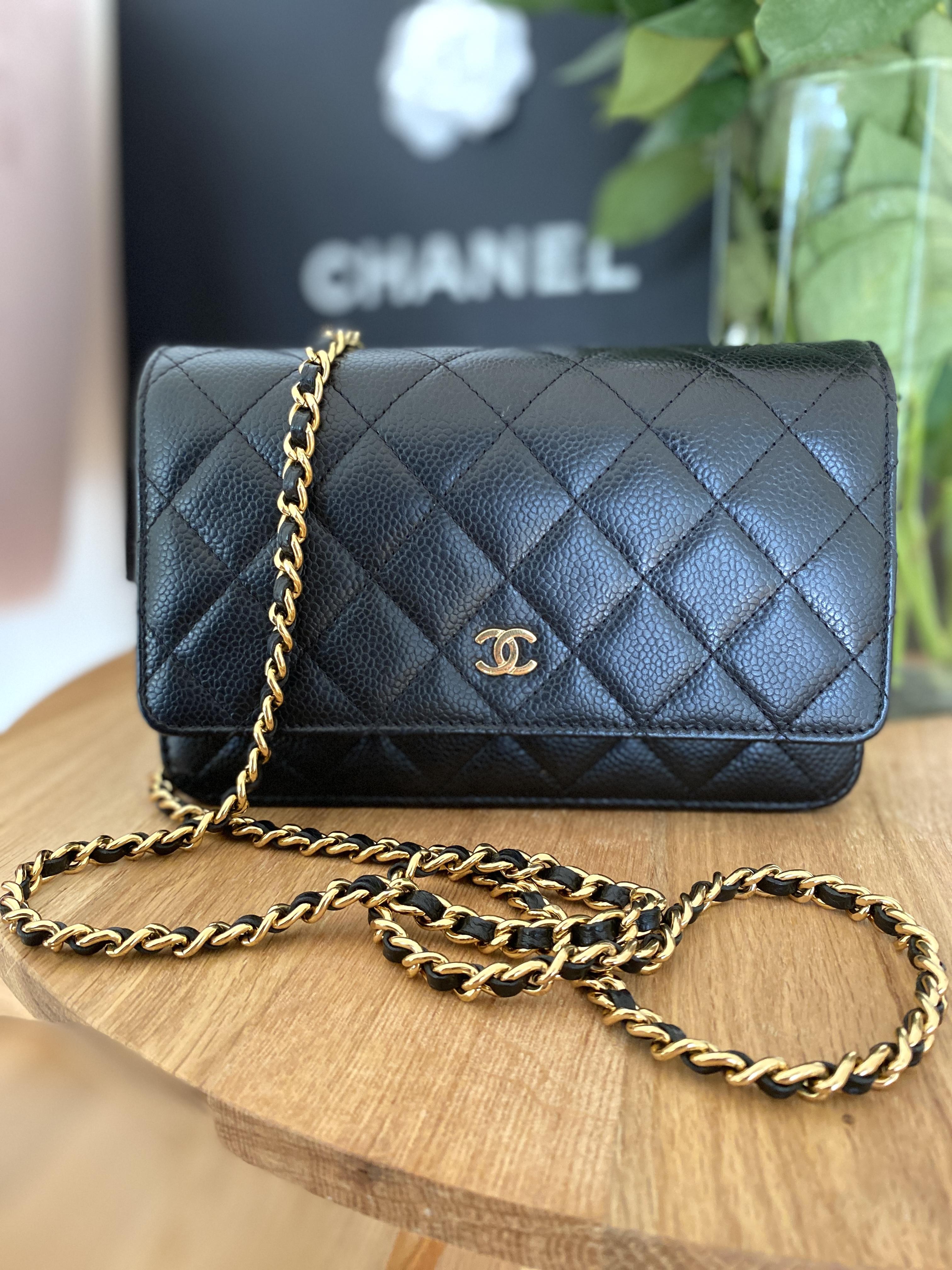Chanel Wallet on Chain Black Caviar Leather