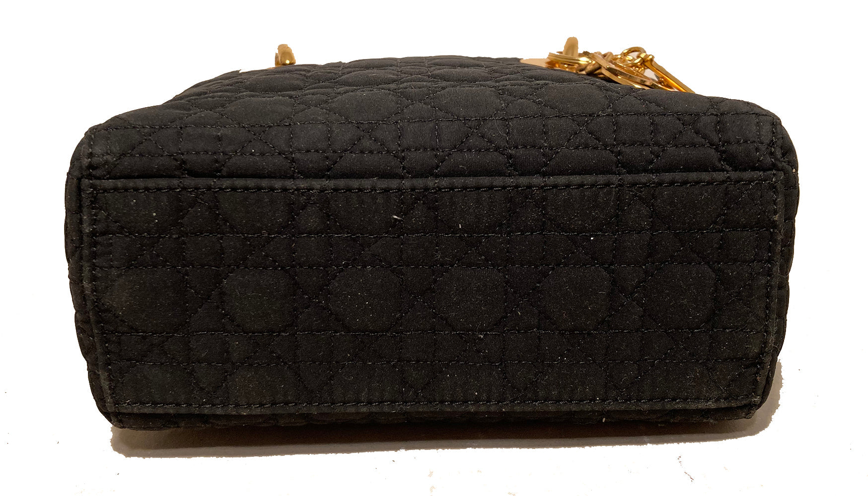 Christian Dior Black Nylon Mini Lady Dior Bag