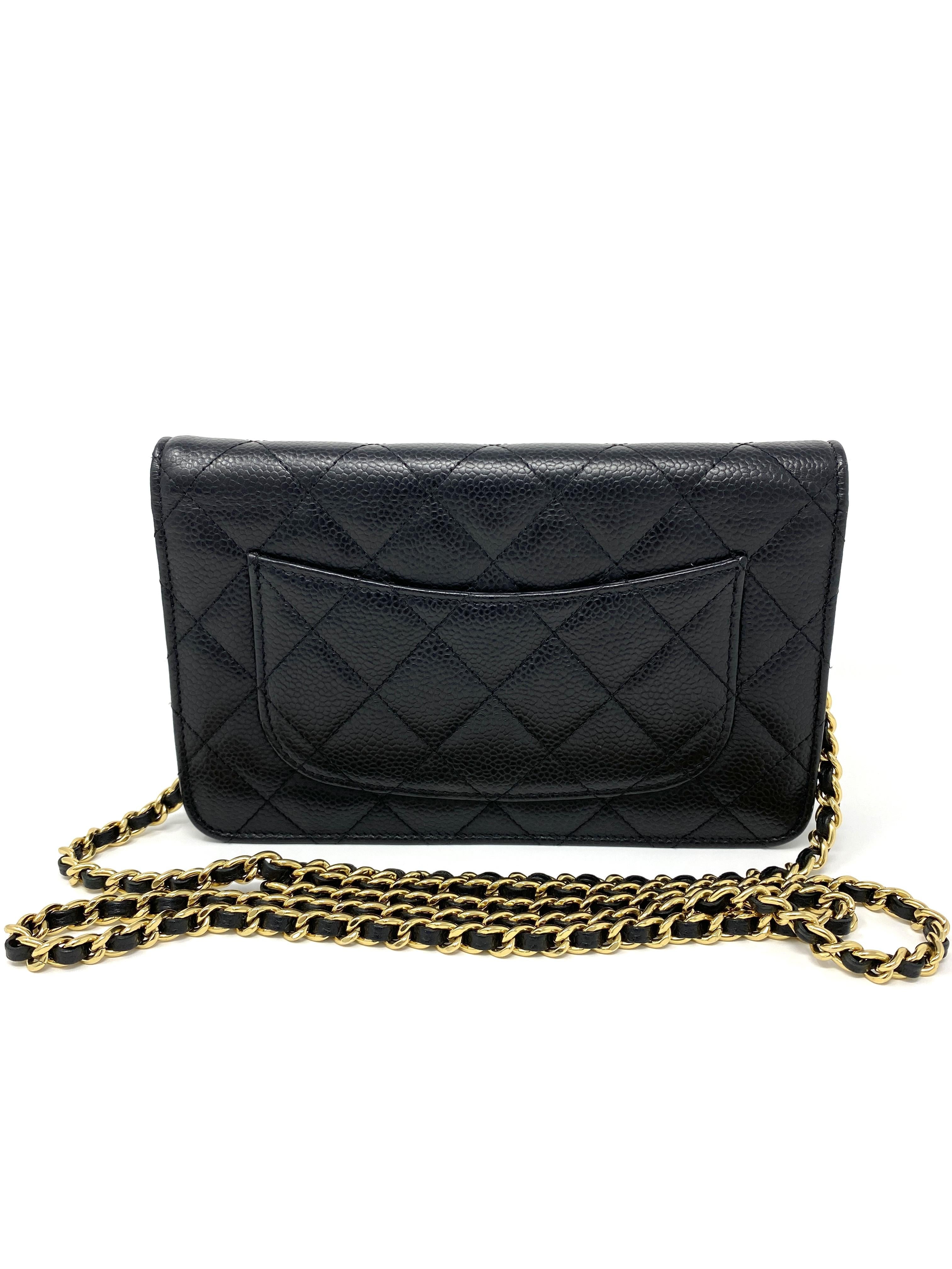 Chanel Wallet on Chain Black Caviar Leather