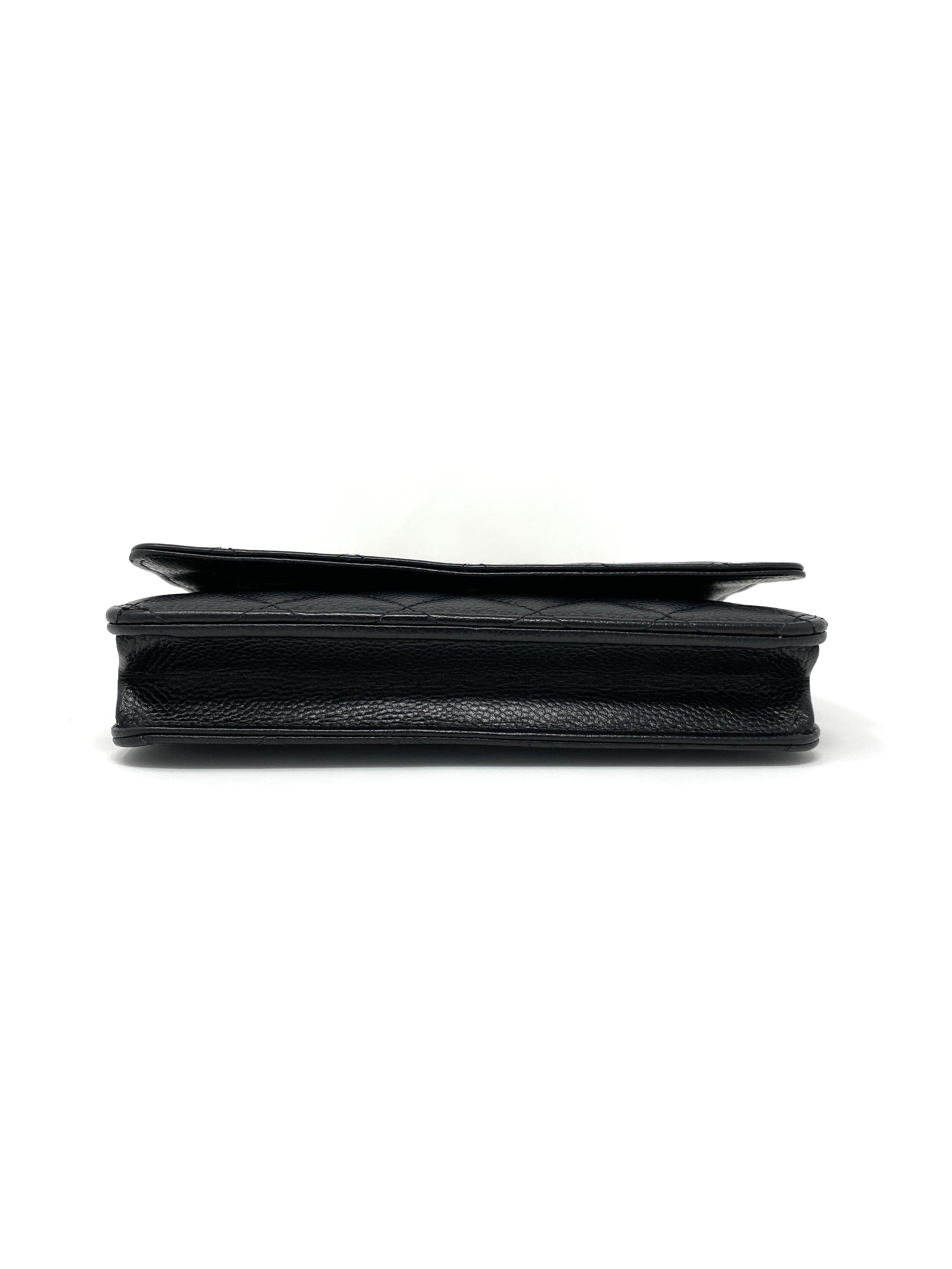 Chanel Wallet on Chain Black Caviar Leather