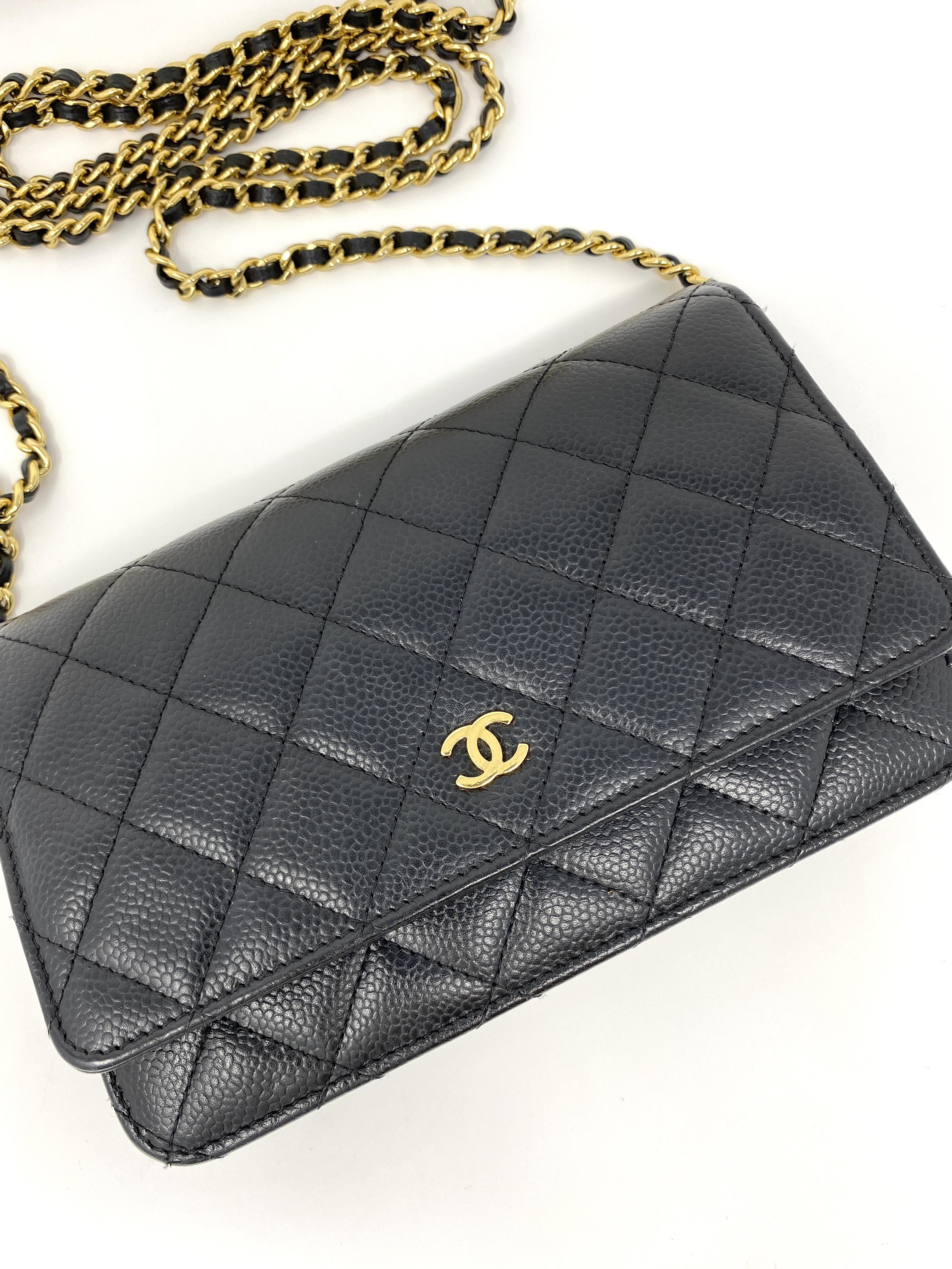 Chanel Wallet on Chain Black Caviar Leather