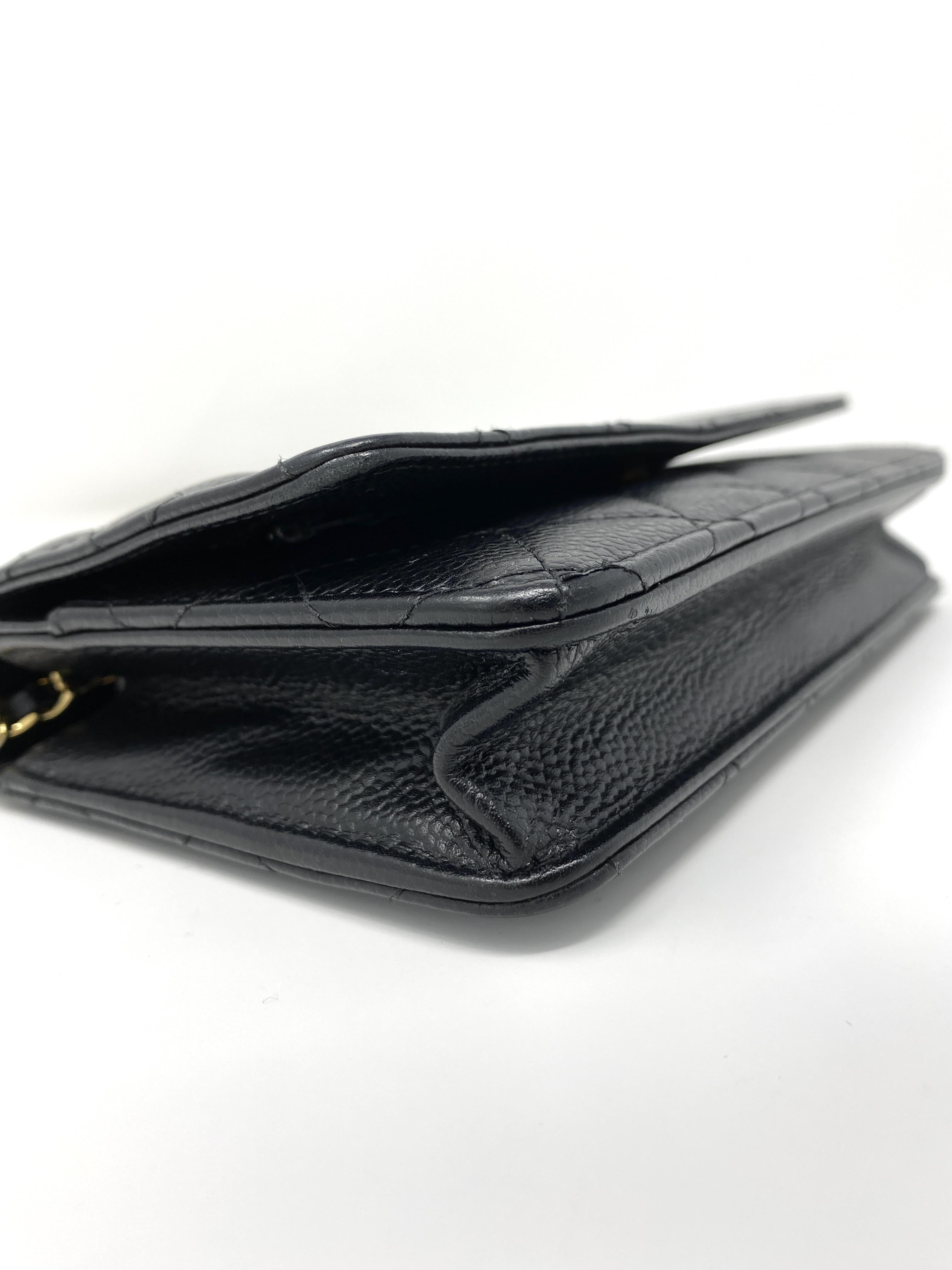 Chanel Wallet on Chain Black Caviar Leather