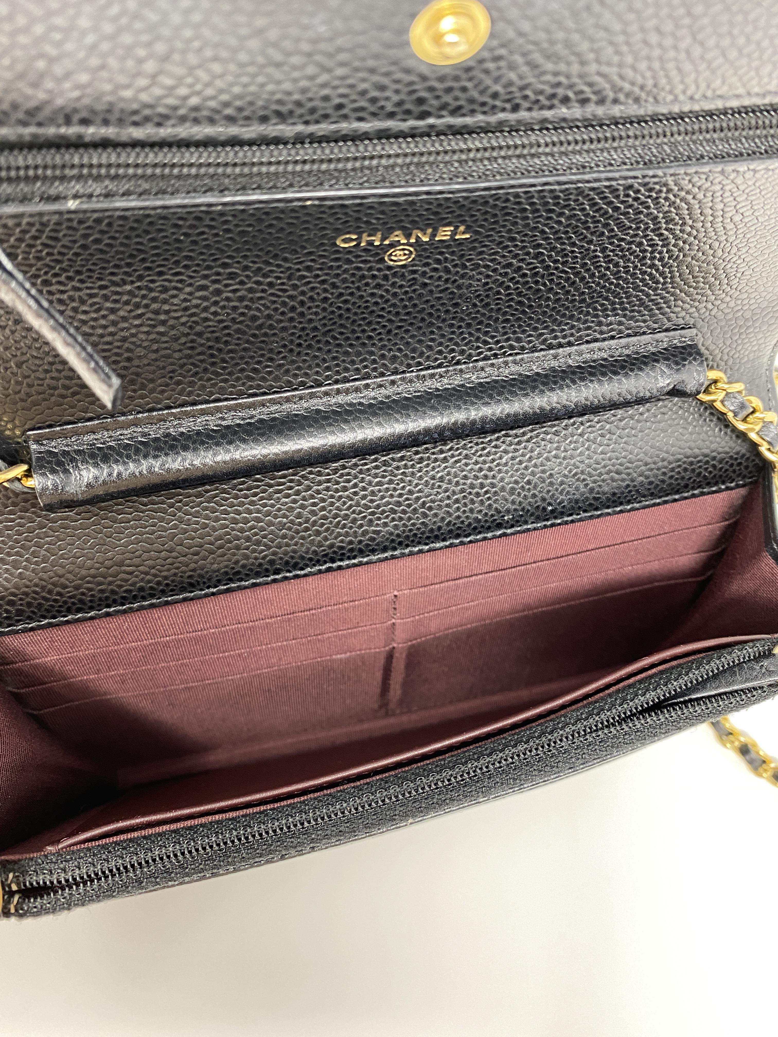 Chanel Wallet on Chain Black Caviar Leather