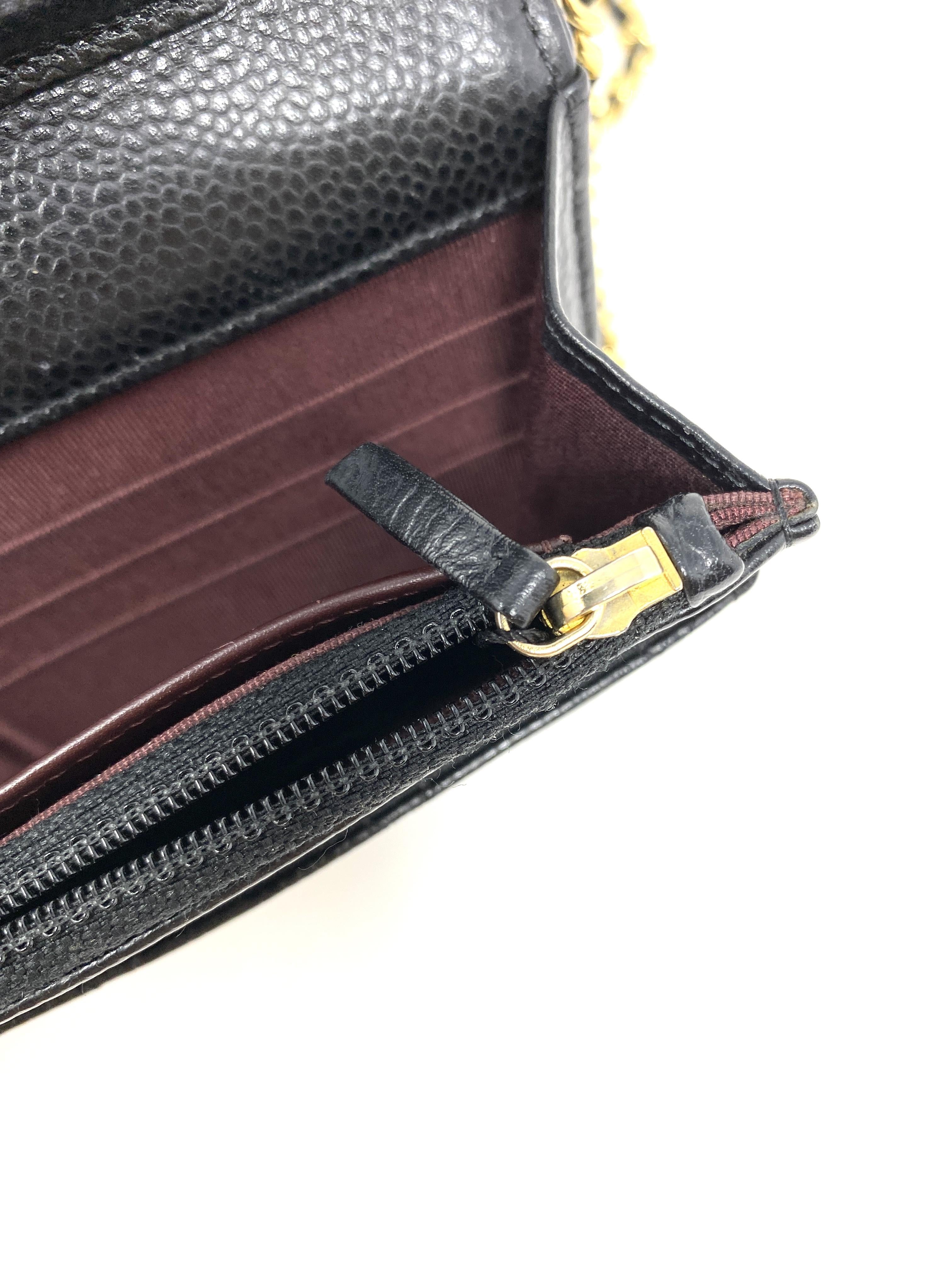 Chanel Wallet on Chain Black Caviar Leather