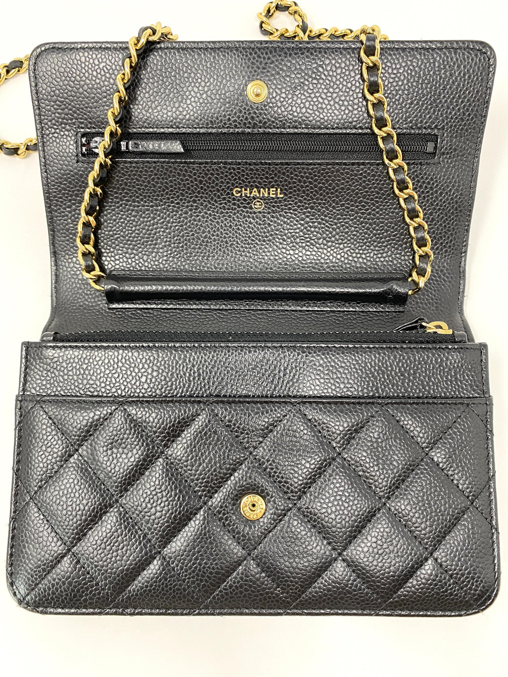 Chanel Wallet on Chain Black Caviar Leather