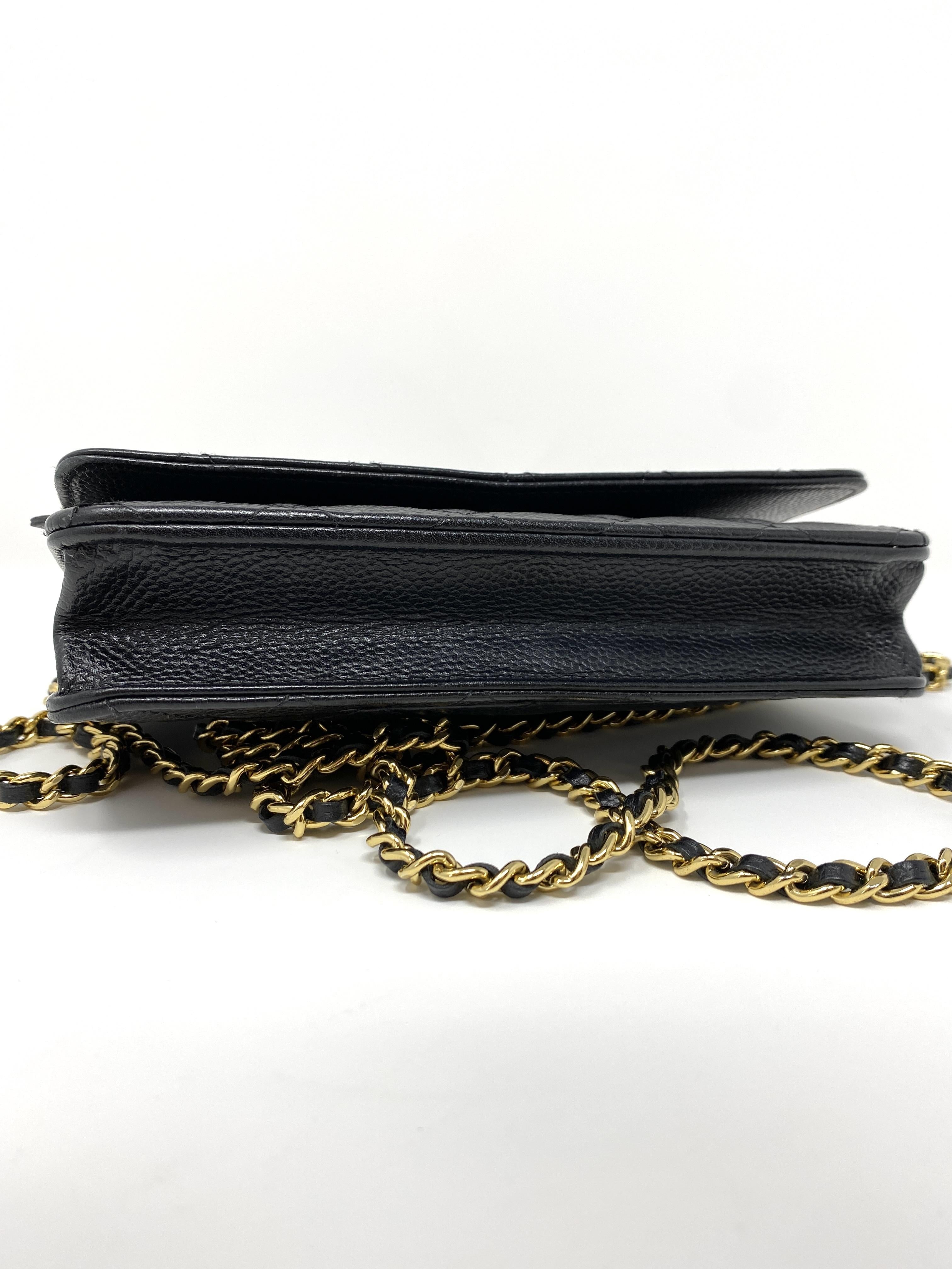 Chanel Wallet on Chain Black Caviar Leather