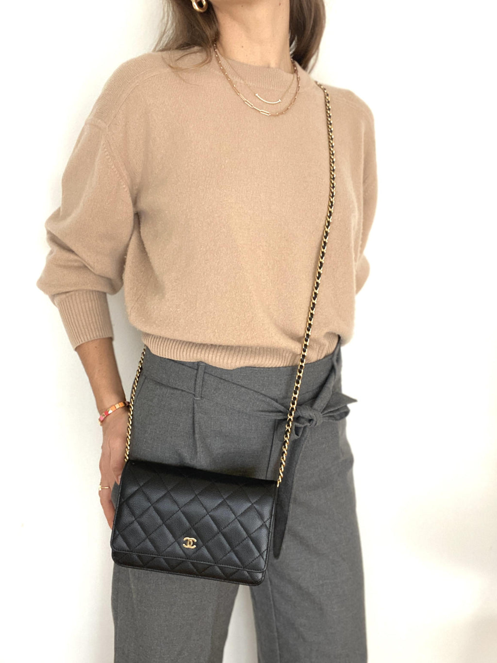 Chanel Wallet on Chain Black Caviar Leather
