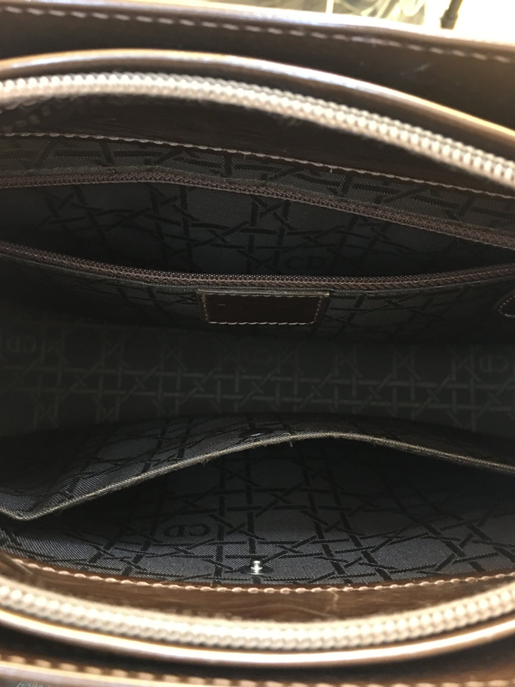 CHRISTIAN DIOR Malice Handbag in Brown Leather