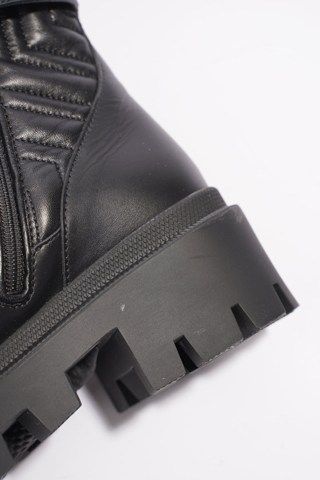 Gucci Nappa Matelasse Frances Black Leather EU 37 UK 4
