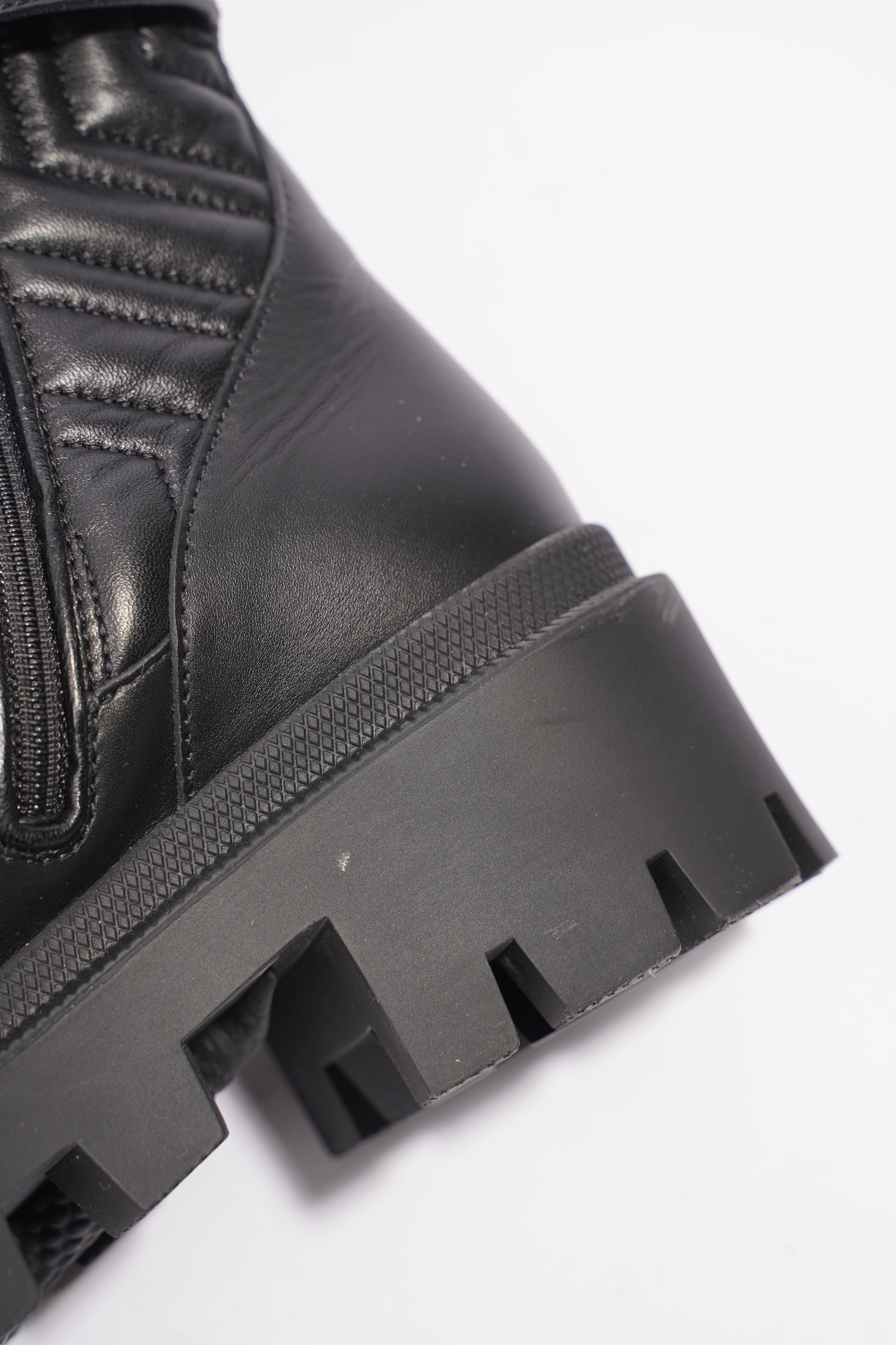 Gucci Nappa Matelasse Frances Black Leather EU 37 UK 4