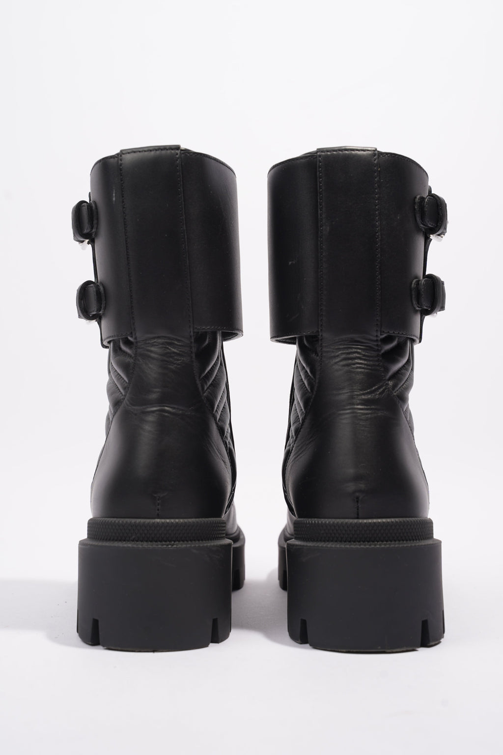 Gucci Nappa Matelasse Frances Black Leather EU 37 UK 4