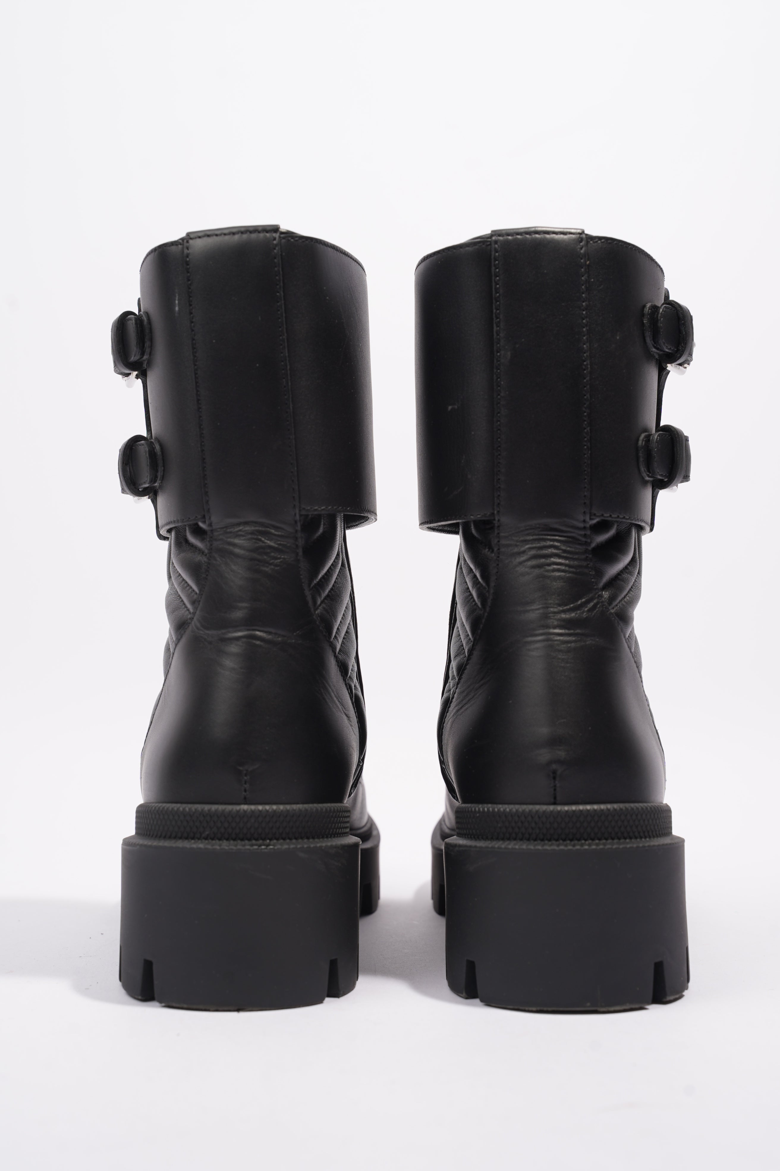 Gucci Nappa Matelasse Frances Black Leather EU 37 UK 4