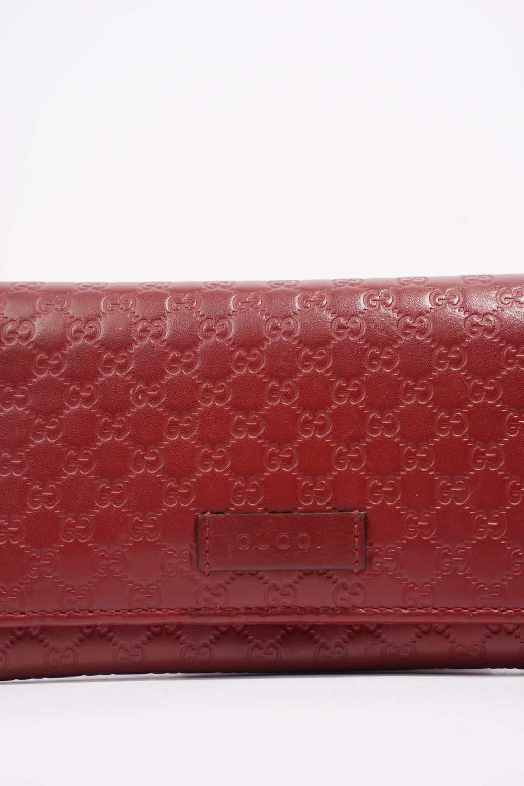 Gucci Microguccissima Continental Red / Burgandy Leather