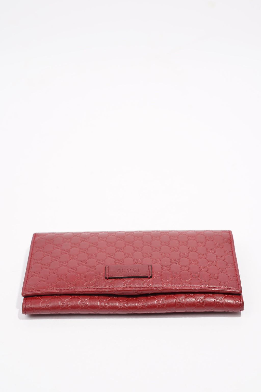 Gucci Microguccissima Continental Red / Burgandy Leather