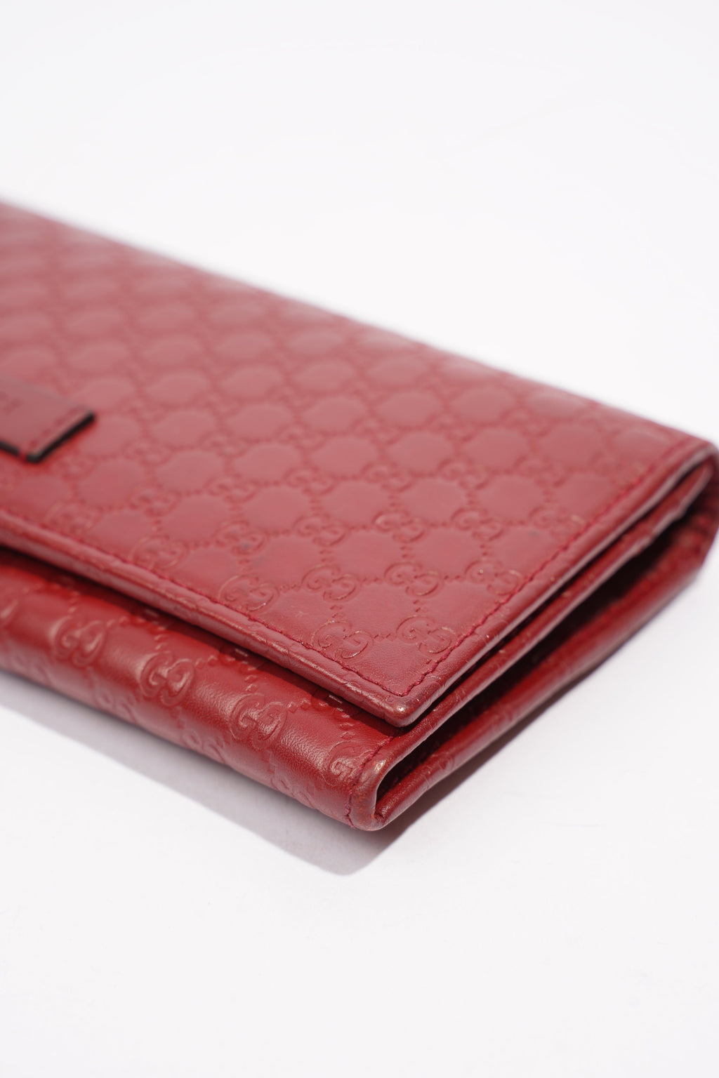 Gucci Microguccissima Continental Red / Burgandy Leather