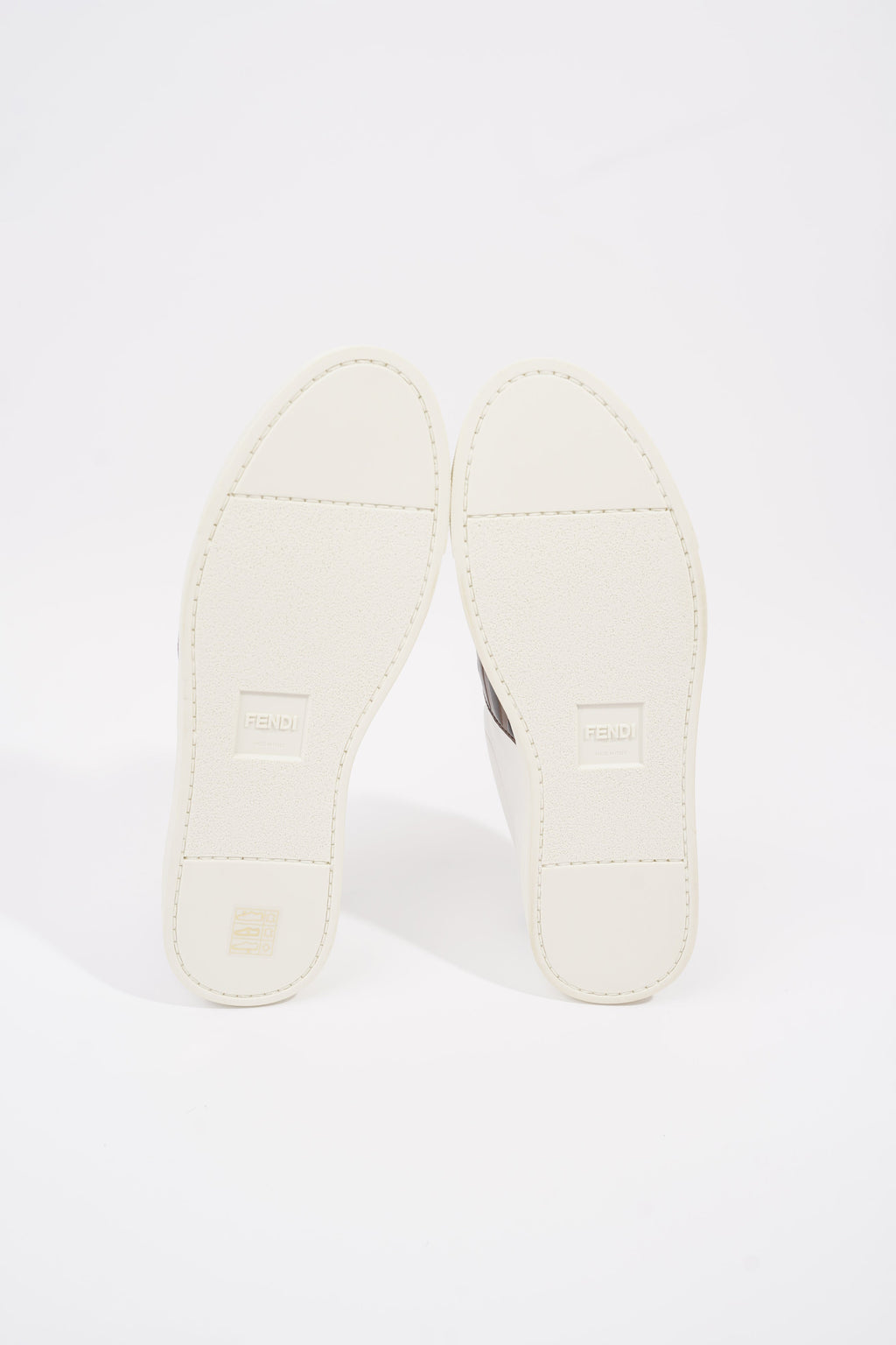 Fendi Zucca FF Logo Sneaker White Leather EU 40 UK 7