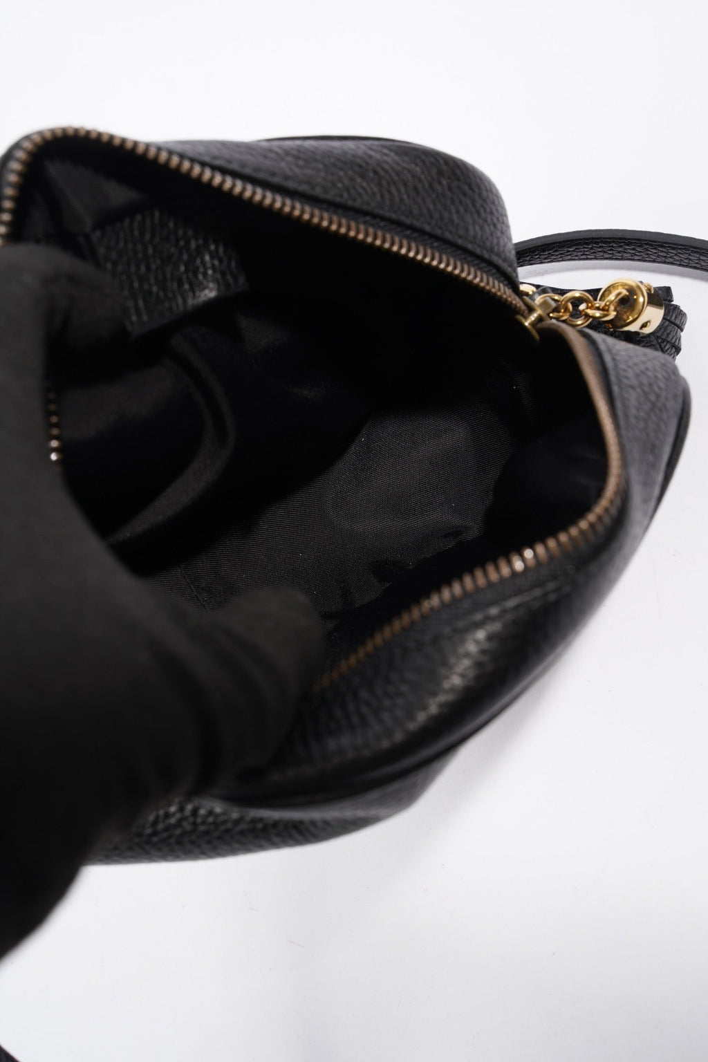 Gucci Soho Disco Black Grained Leather Mini