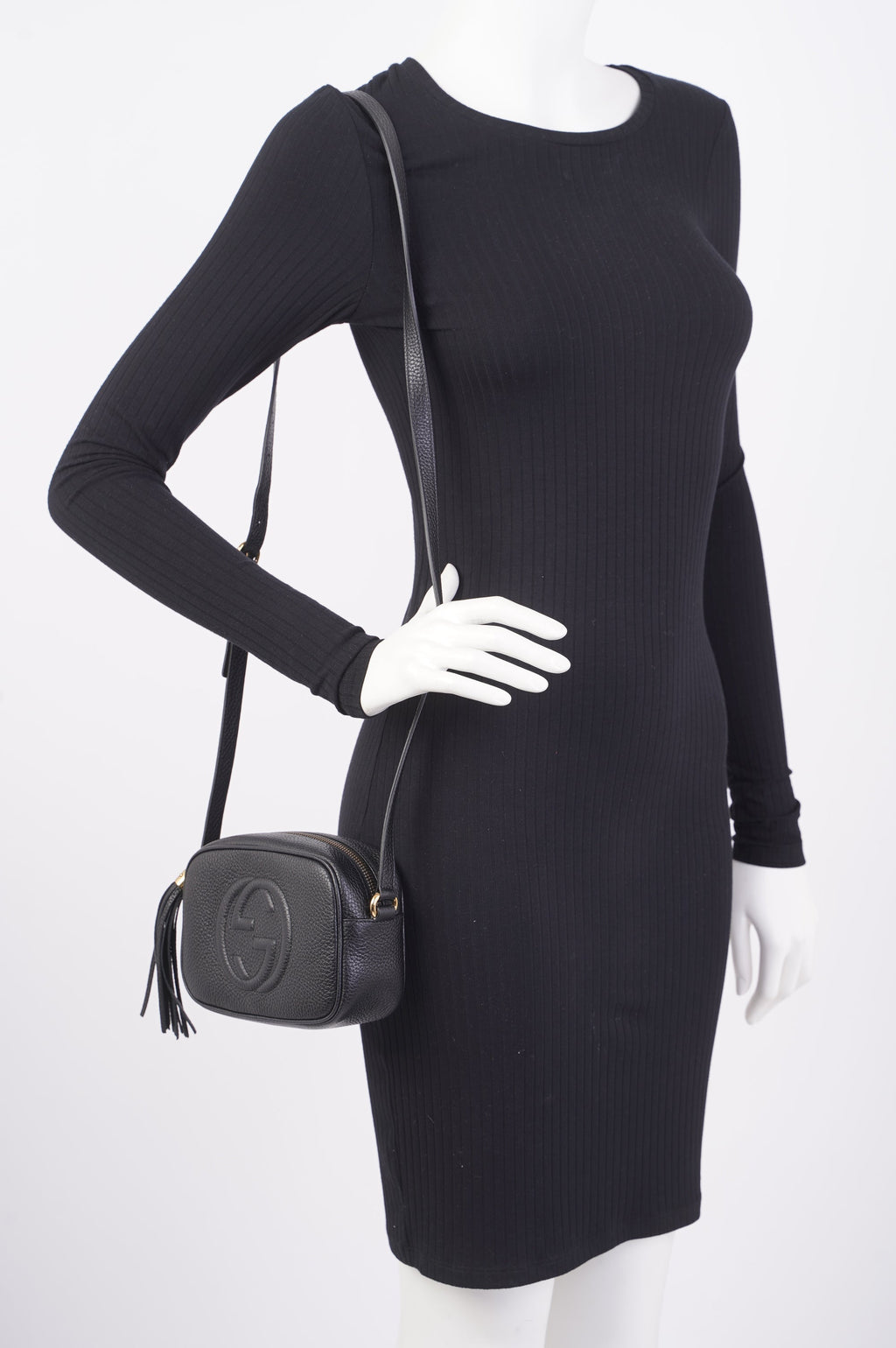 Gucci Soho Disco Black Grained Leather Mini