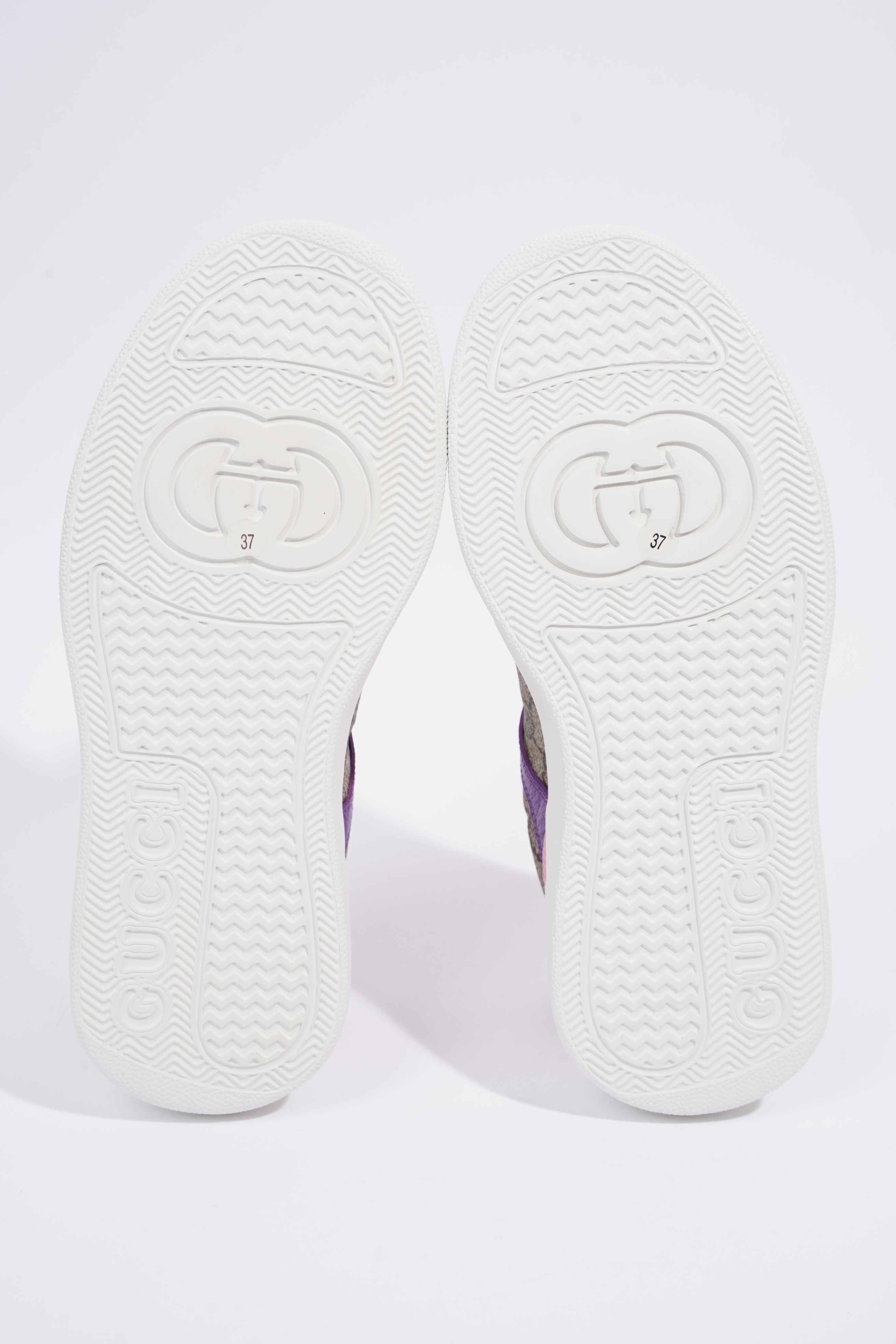 Gucci GG Supreme Monogram Pink / Beige Monogram / Purple Canvas EU 37 UK 4