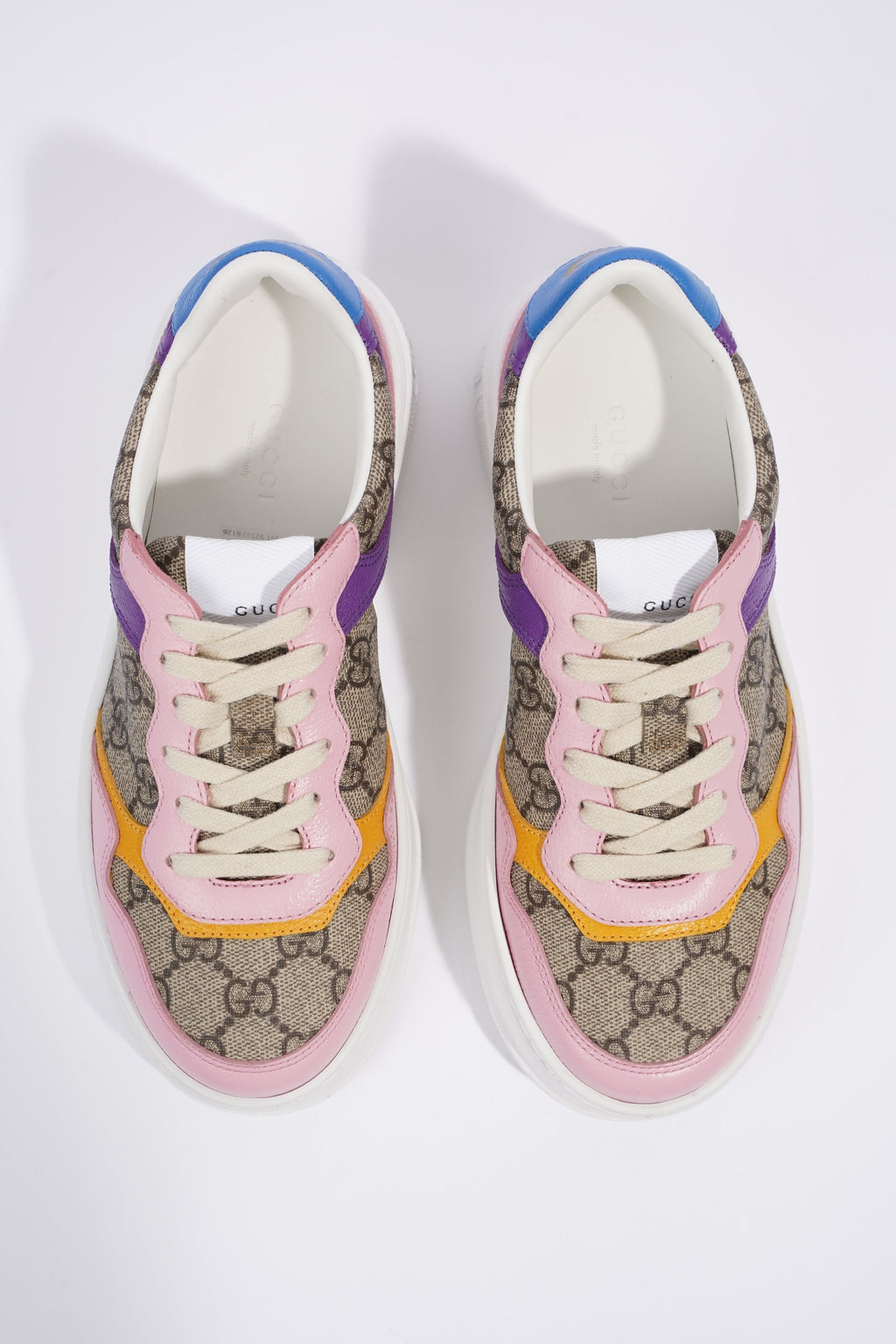 Gucci GG Supreme Monogram Pink / Beige Monogram / Purple Canvas EU 37 UK 4