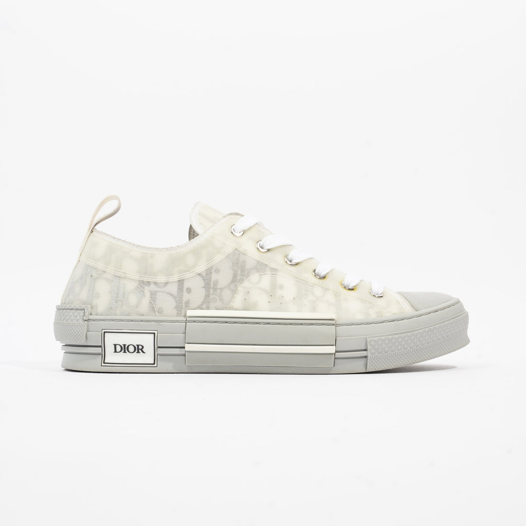 Christian Dior B23 Low Top Grey Oblique Canvas EU 42 UK 8