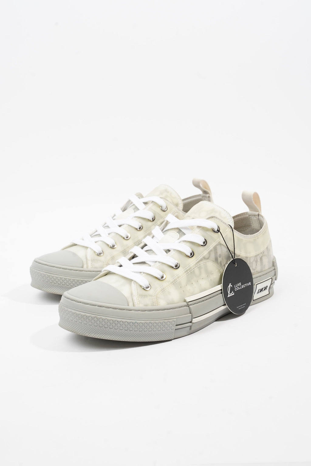 Christian Dior B23 Low Top Grey Oblique Canvas EU 42 UK 8
