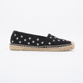 Saint Laurent Espadrilles Black / Silver Cotton EU 38 UK 5
