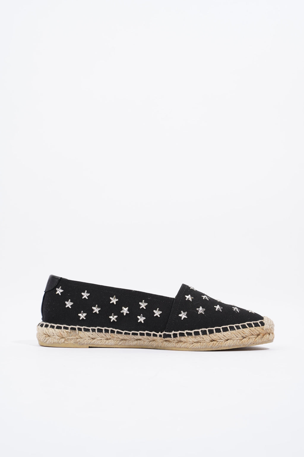 Saint Laurent Espadrilles Black / Silver Cotton EU 38 UK 5