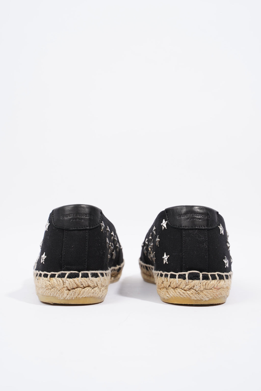 Saint Laurent Espadrilles Black / Silver Cotton EU 38 UK 5