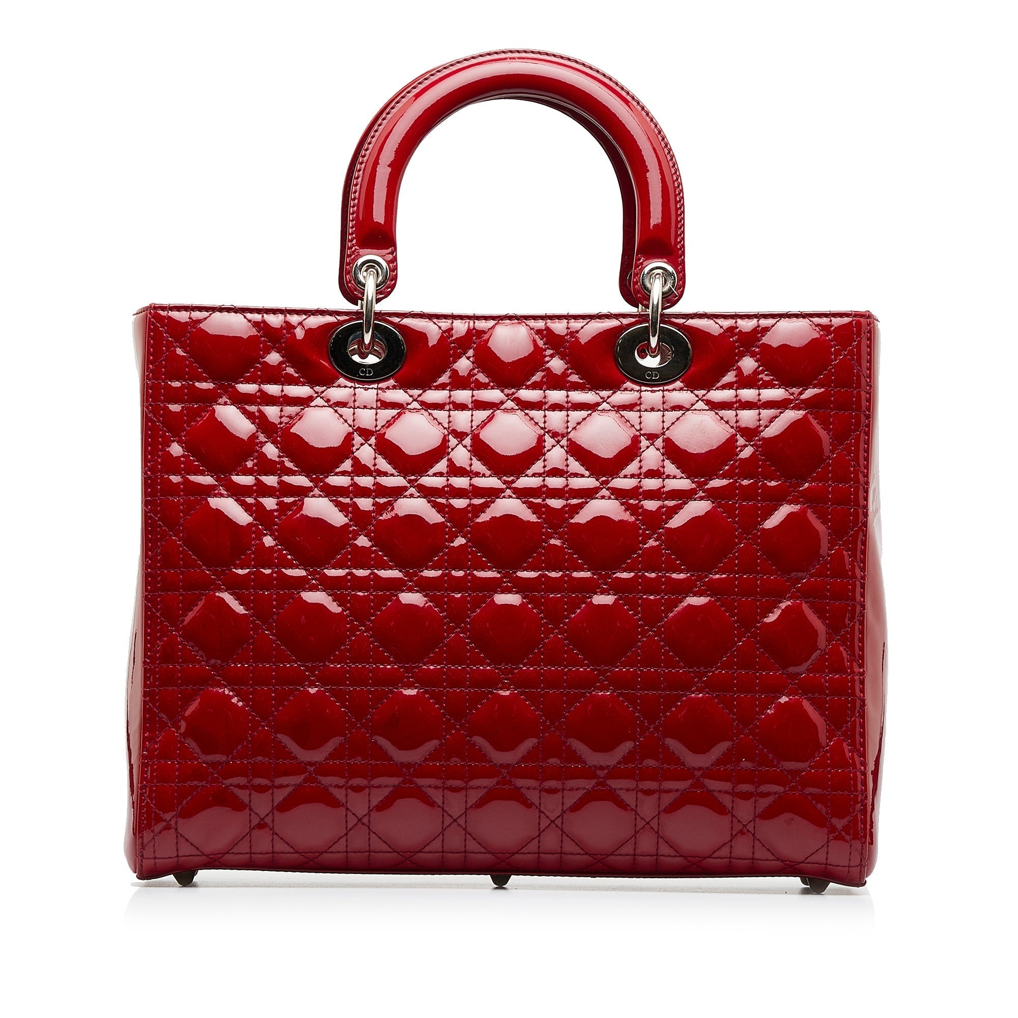 DIORLarge Cannage Patent Lady  Satchel