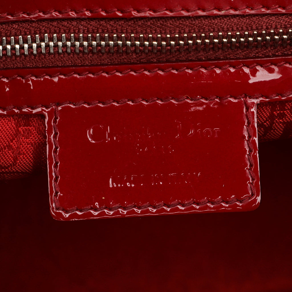 DIORLarge Cannage Patent Lady  Satchel
