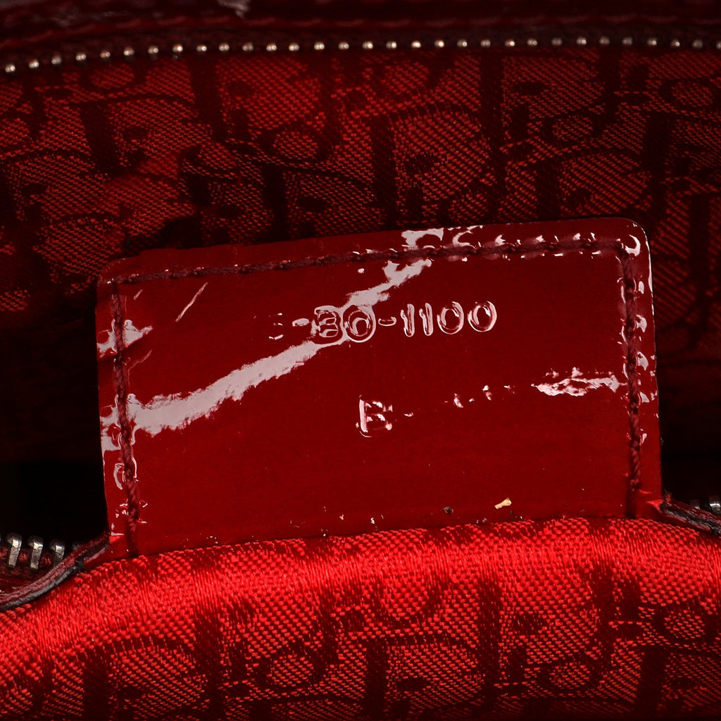 DIORLarge Cannage Patent Lady  Satchel