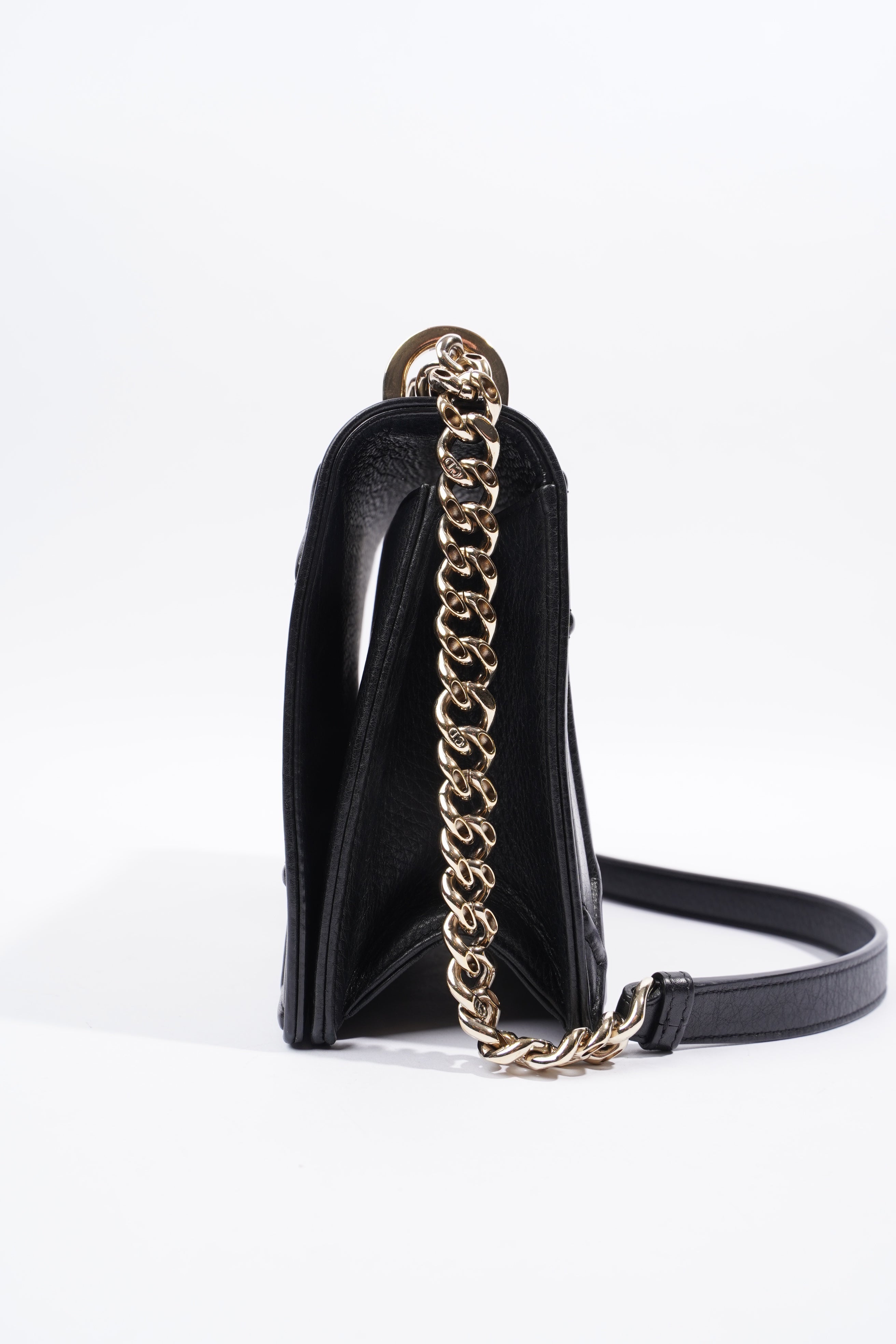 Christian Dior Diorama Black Leather Medium