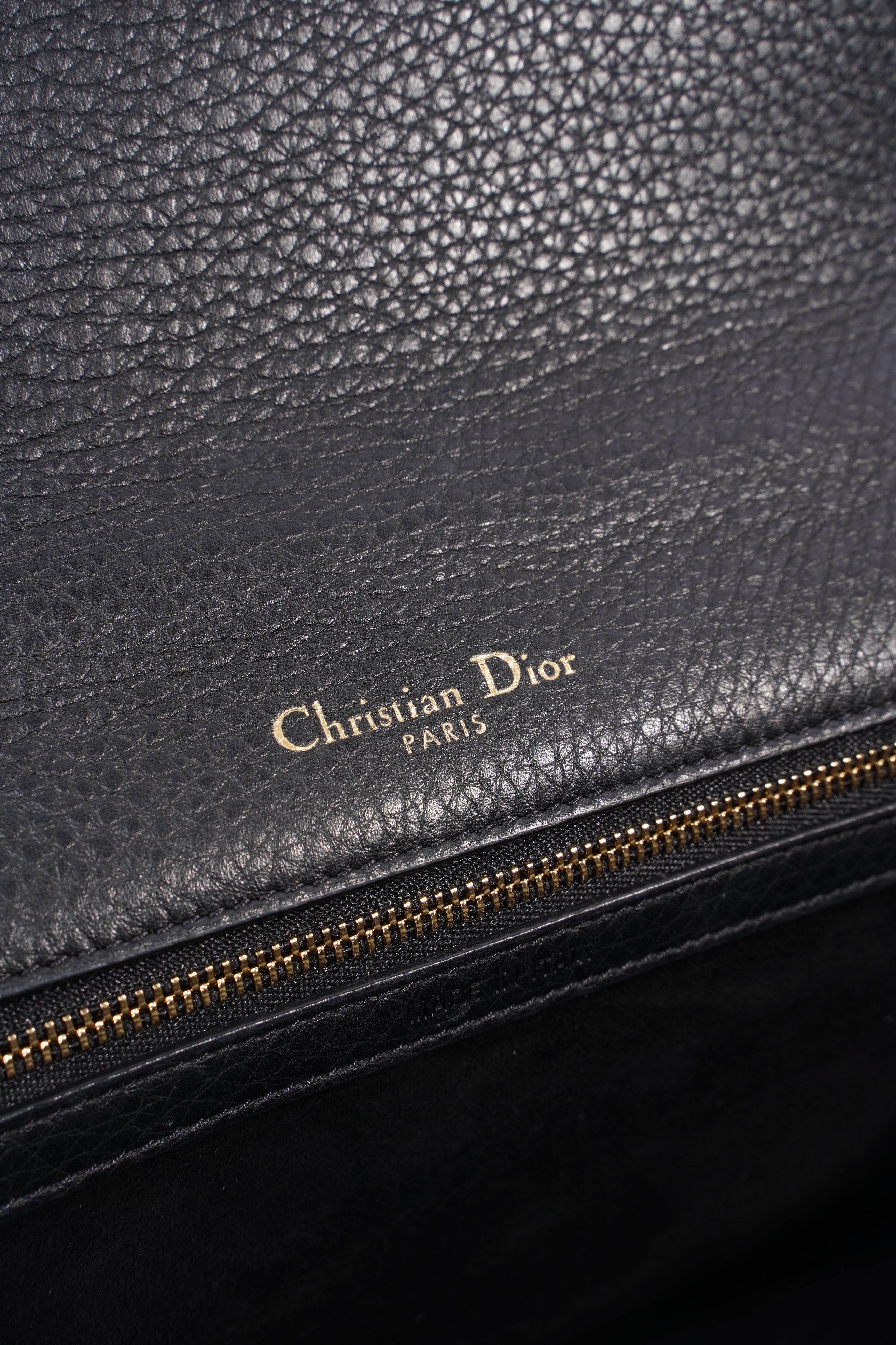 Christian Dior Diorama Black Leather Medium
